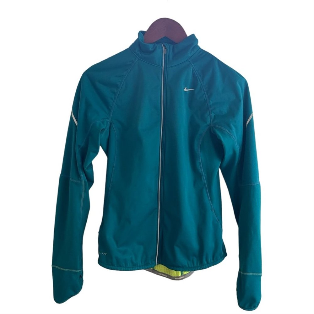 Nike teal Dri-fit Running Jacket Size Small